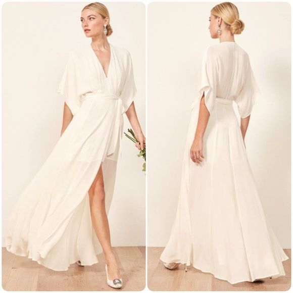 Reformation Winslow Dress in Ivory